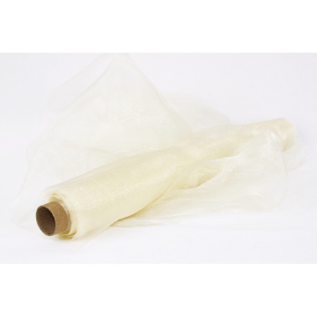 Rolka organza 15 cm x 9 m kolor ecre