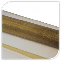 Rolka organza 15 cm x 9 m kolor złoty